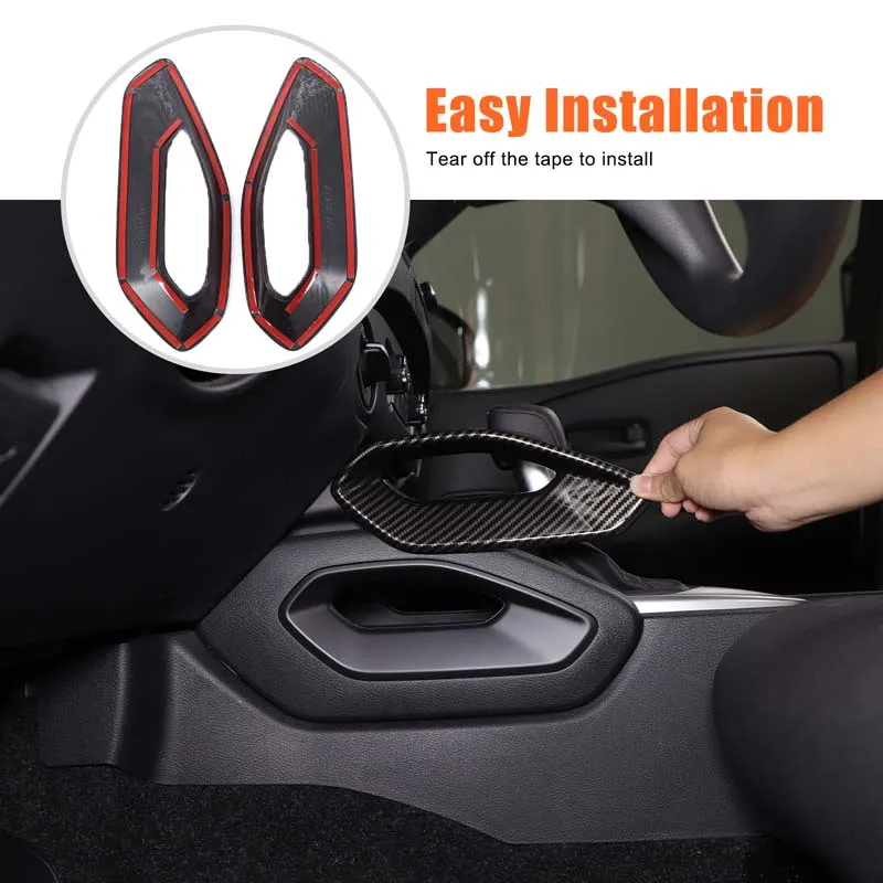 

For Nissan Edge Frontier 2022+ model central control two-side handrail decorative frame central control side decoration ABS 2pcs