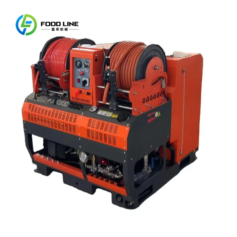 Customized sewer cleaning jetter drain jet washing unit high pressure pipeline washer blockage clearing equipment