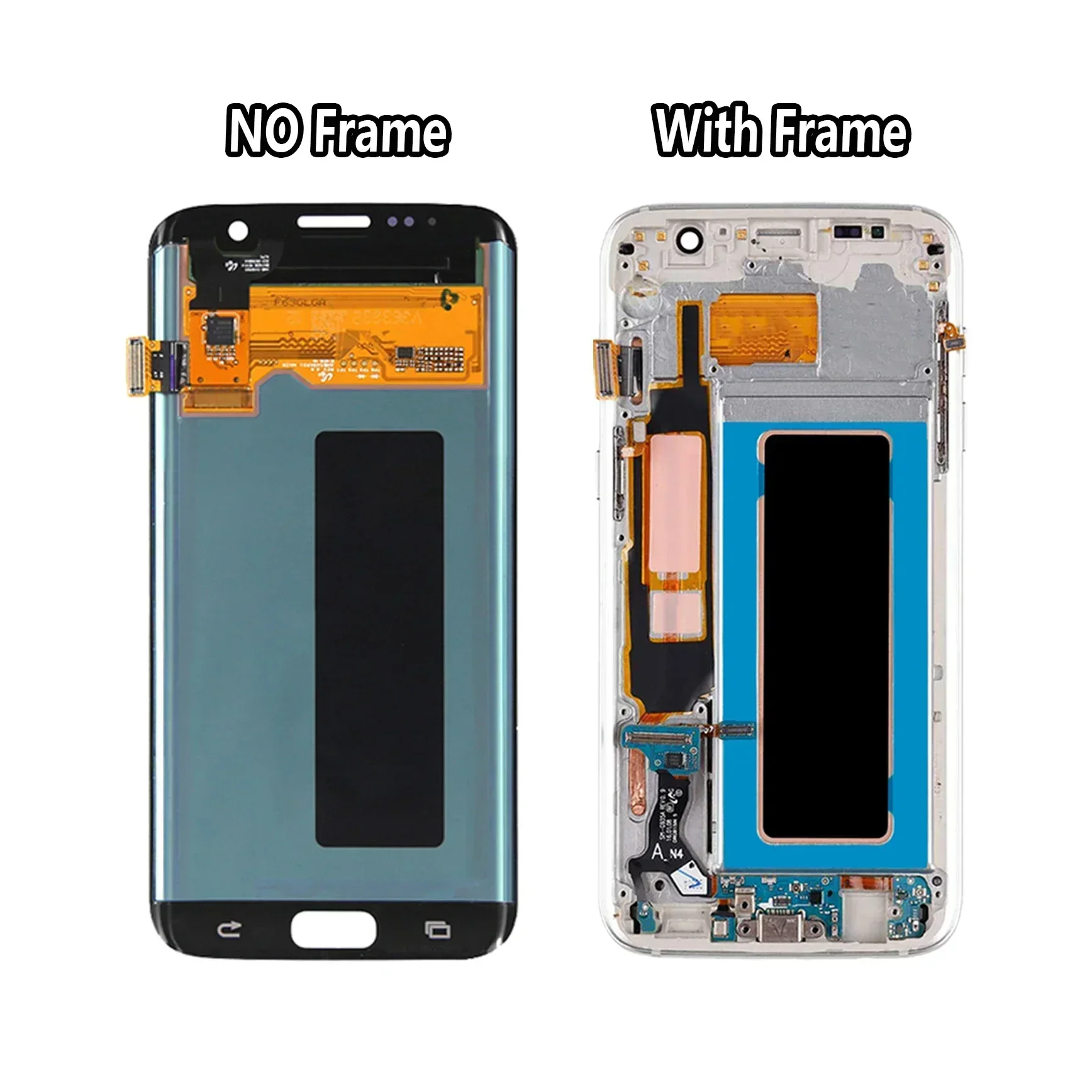 Imagem -02 - Tela de Toque Lcd para Samsung Galaxy s7 Borda 55 Polegadas G935f Sm-g935fd Montagem Digitalizador Peças de Reposição