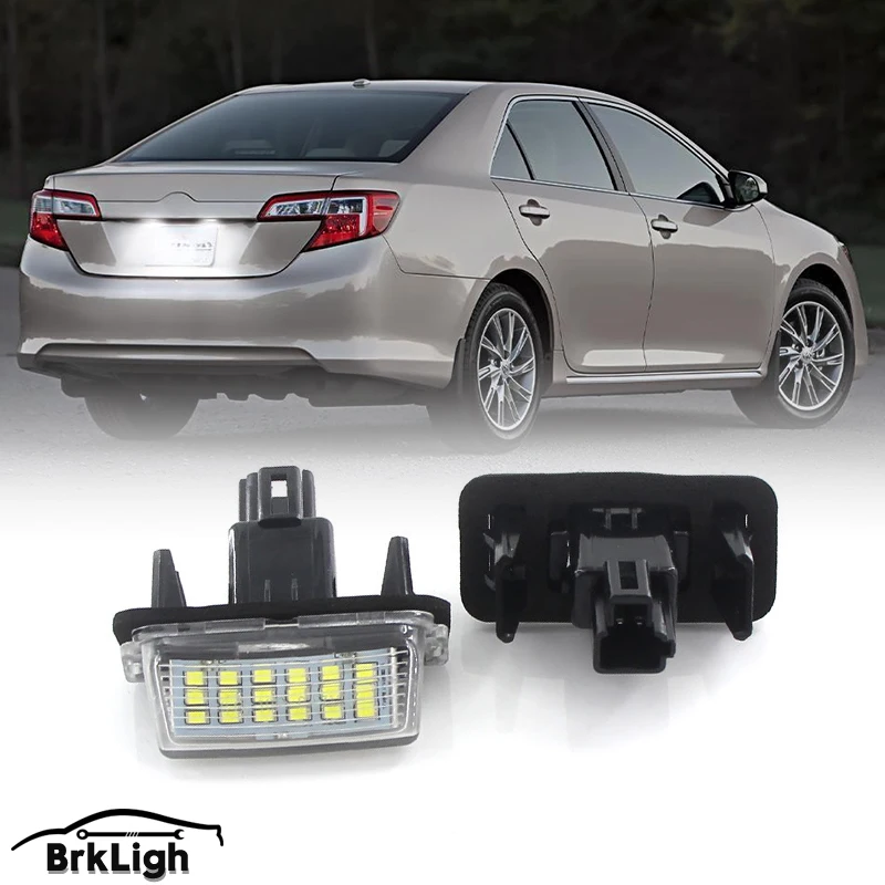 

2pcs LED License Number Plate Light Lamp For Toyota Camry Corolla Prius Yaris Highland Avalon Auris Vios Esquire EZ Noah Proace