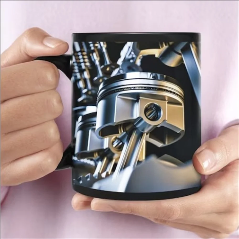 Mechanical Engine Mechanic Engine Ceramic Coffee Mark Cup Water Cup Car Motorcycle