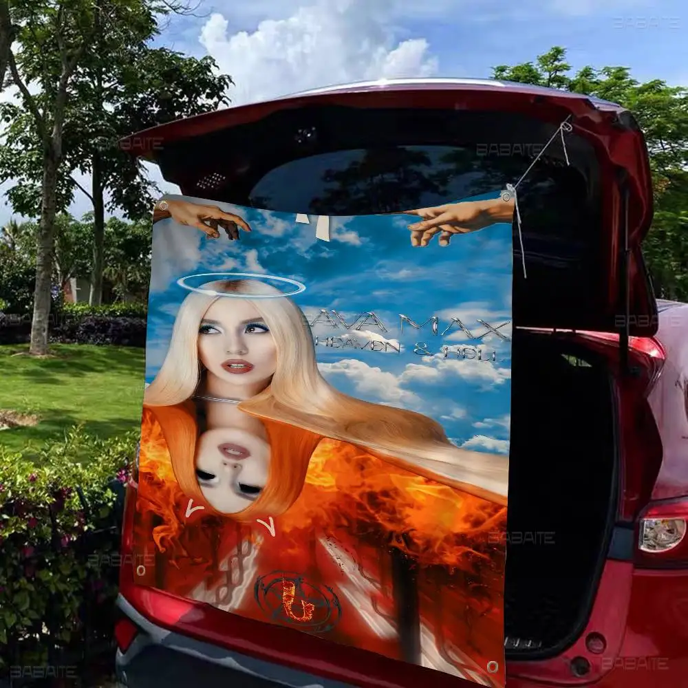 Singer A-Ava M-Max Retro Flags Multiple Choice Living Studio Booth Interior Decoration Banner