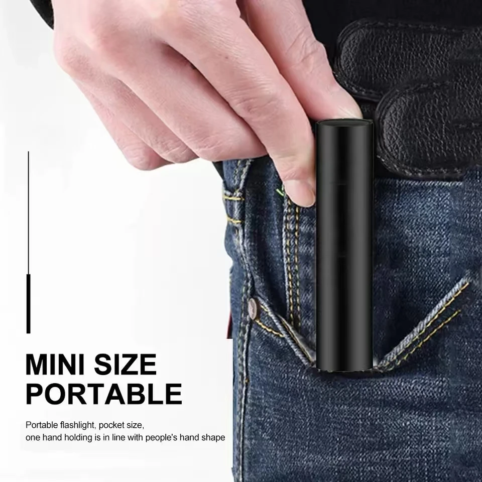 Uv Flashlight Led Strong High Power Led Flashlights Rechargeable Lamp Ultra Powerful Flashlight Battery Usb Very Mini Portable image 3