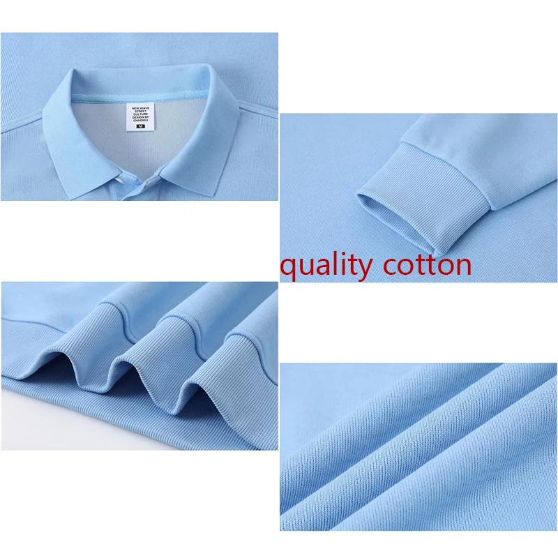 الخريف الشتاء بلوزات عالية الجودة القطن العلامة التجارية التطريز شعار عادية هوديي الرجال طويلة الأكمام النساء بولو رياضية القمم