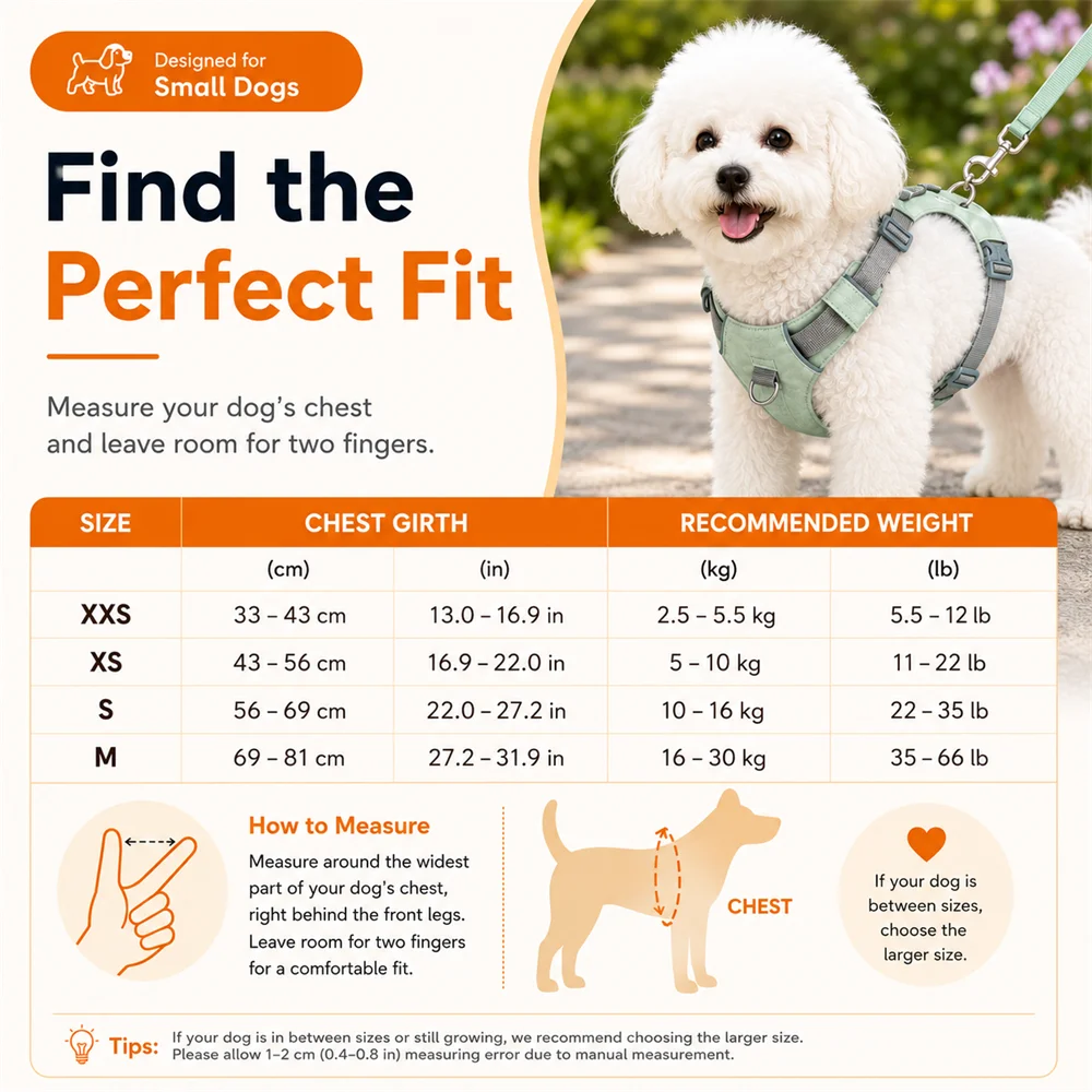 2-piece Set of Solid Color Lightweight Double-sided Sling and Adjustable Matching Leash Designed for Small Puppies
