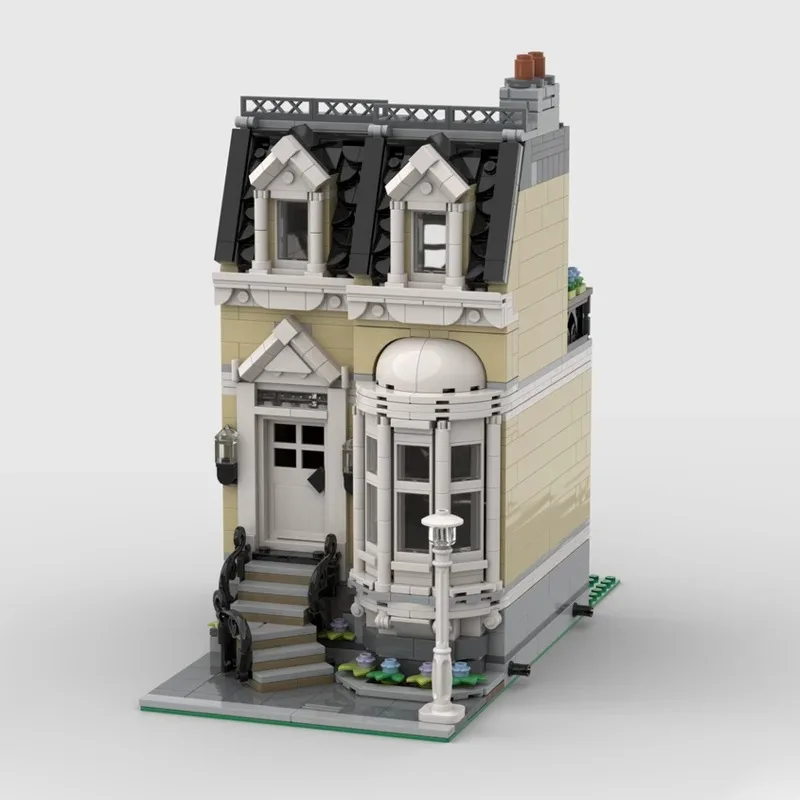 Modular Street View Model for Townhouses, Toy Building Blocks, Christmas Gifts, DIY Creativity