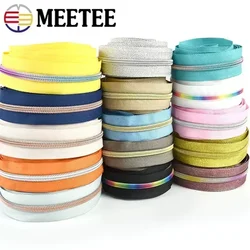 3Meters 5# Nylon Zipper By The Meter Purse Pockets Plastic Sewing Zippers Tape DIY Clothes Zips Repair Kit Garment Accessories