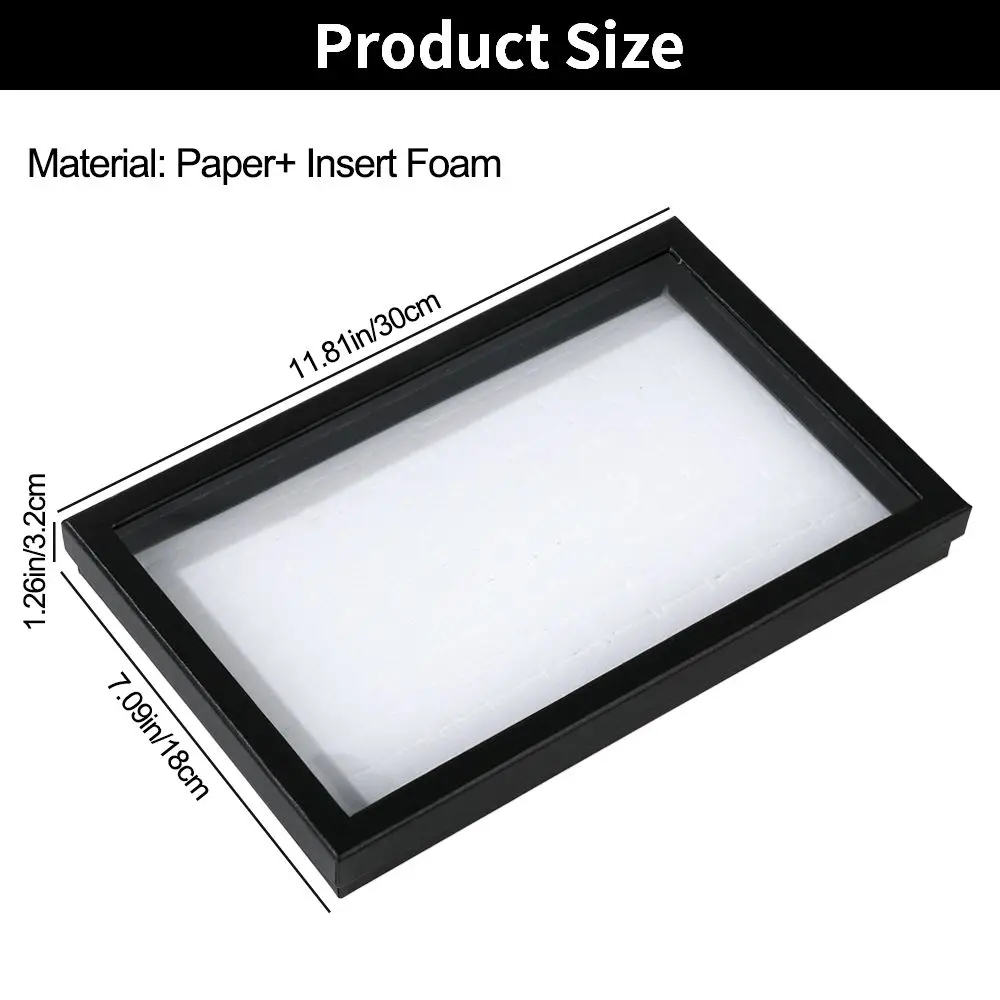 100 Slots Ring Earring Jewelry Display Organizer Box Tray Holder Storage Case