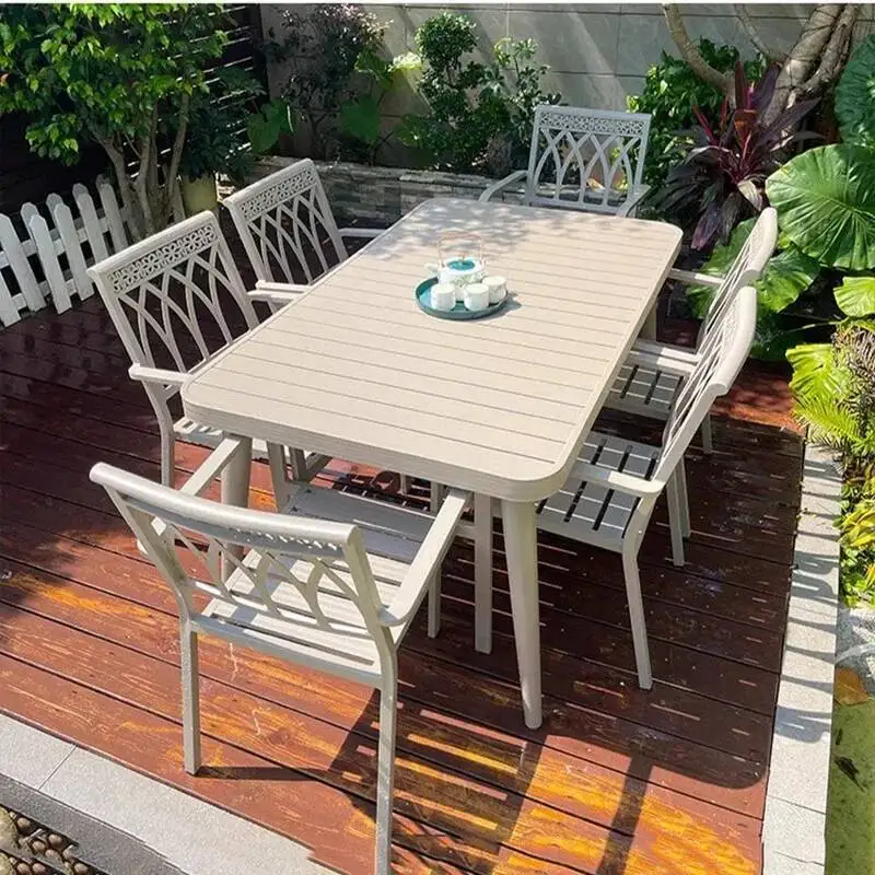 Nordic Courtyard Garden Outdoor Minimalist Tables Lounge Luxury Outdoor Tables Backyard Garden Jardin Mobiliario Furniture
