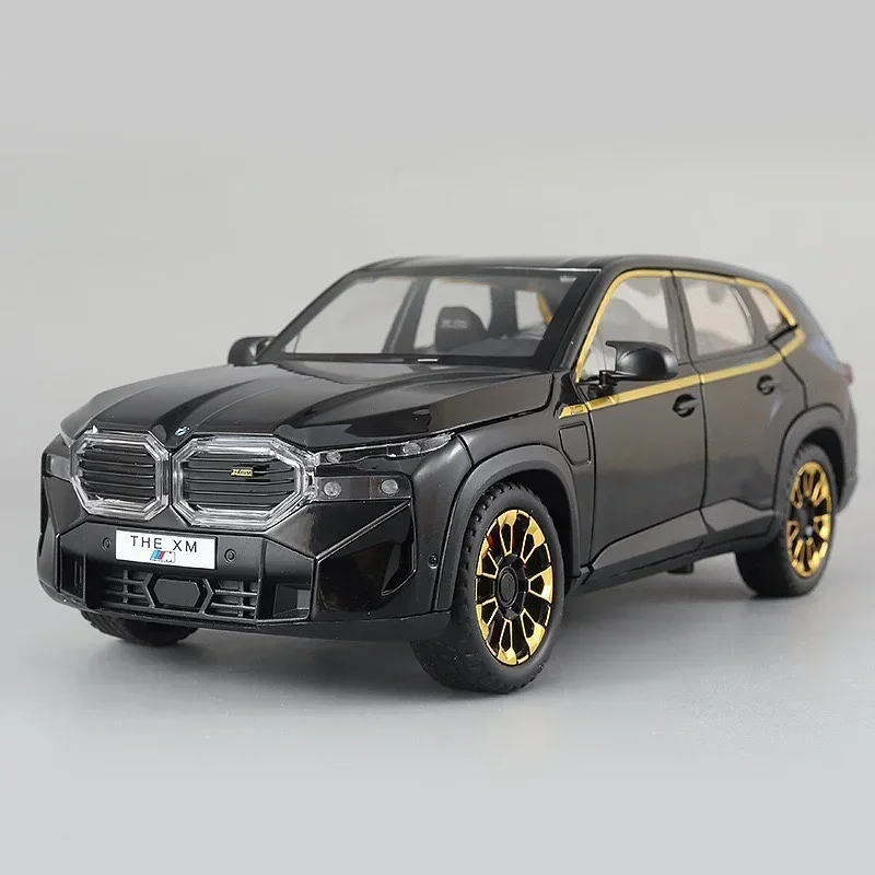 

XM Alloy SUV BMW Модель автомобиля Моделирование 1:24 Внедорожники Игрушки Дети Мальчики Подарок Звук и Свет Коллективные Voiture Миниатюрные