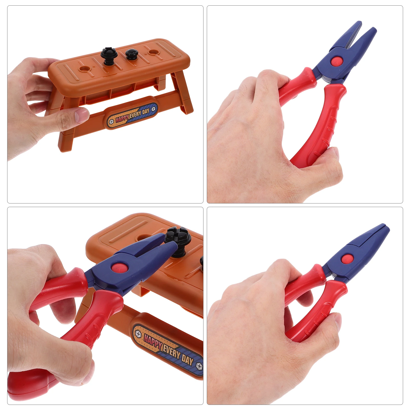 Herramienta de reparación de simulación, Kit para niños pequeños, caja de herramientas, herramientas para niños, juguete de plástico para juego de imitación