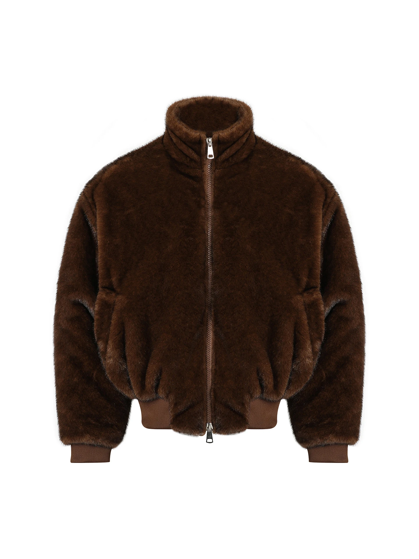 

Joinboy American Retro Fake Fur Collar Lamb Velvet Jaet Winter Thi Warm Boxy ort Wide Top Youth Faion Polyester Fiber