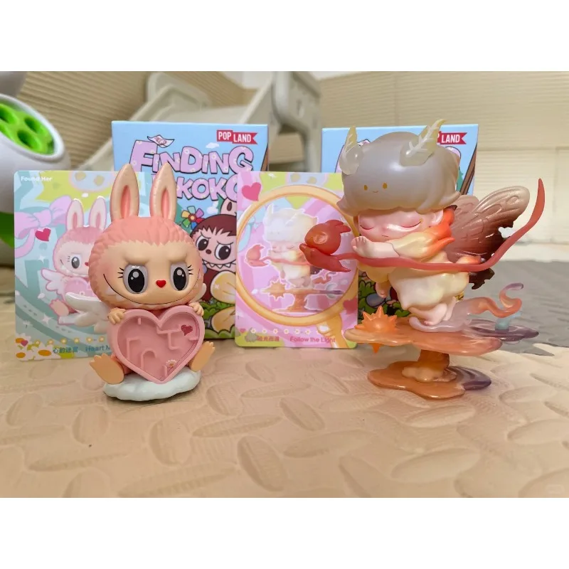 

100% Поп-Март выглядит для слепых коробок с фигурками серии MOKOKO и модных предметов POPMART Labubu, оригинальная коллекция, серия подарков