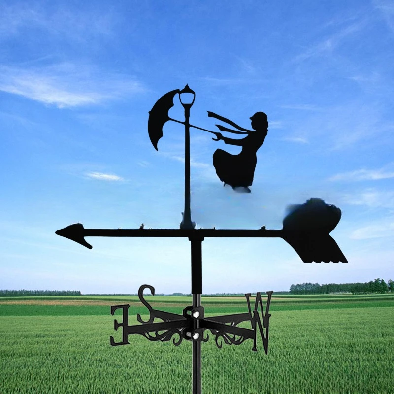 

Cross-border Amazon new decorative indicator outdoor courtyard girl wind vane metal crafts wholesale