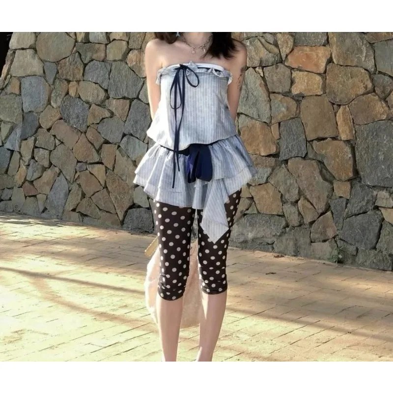 

Шорты женские укороченные в горошек из сетки, лето 2026, в стиле Y2K, милые и красивые