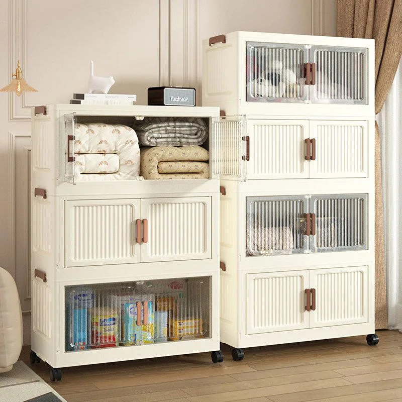 

Foldable Bay Window Storage Cabinet – Large Capacity Clothes Organizer for Window Sill, Wall-Leaning Unit, Ultra-Size Home Storage