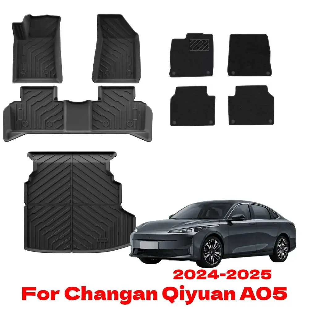 

For Changan Qiyuan A05 2025 2024 Custom TPE Floor Mats Auto Interior Duty Waterproof Non-slip Carpets Protector Foot Tools