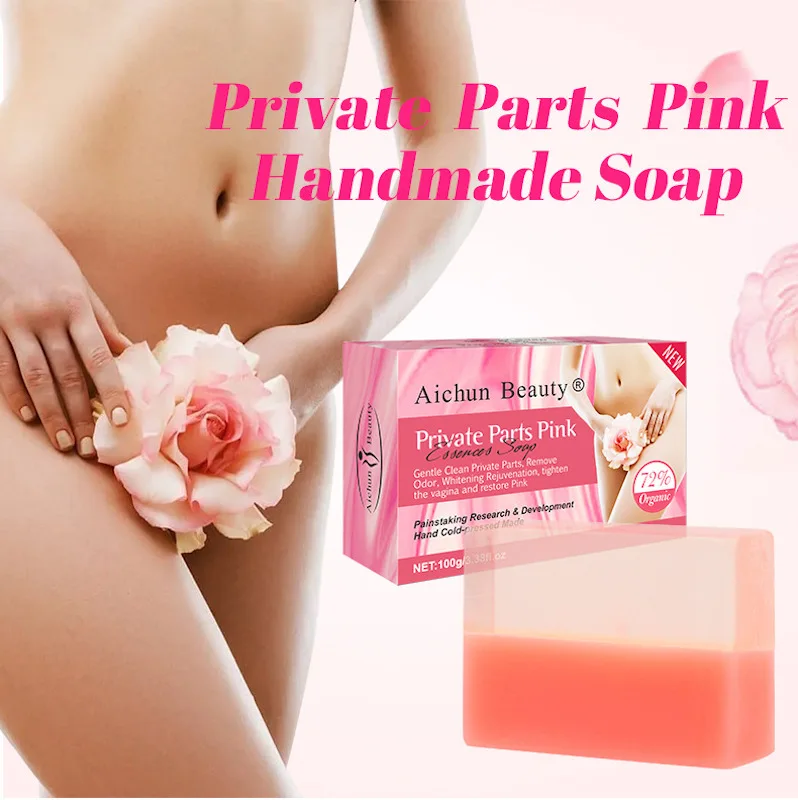 

Sdotter Privale Parts Pink Handmade Soap Softening & Brightening Private Cleansing - Best For Vulva, Intimate Area, Underarm