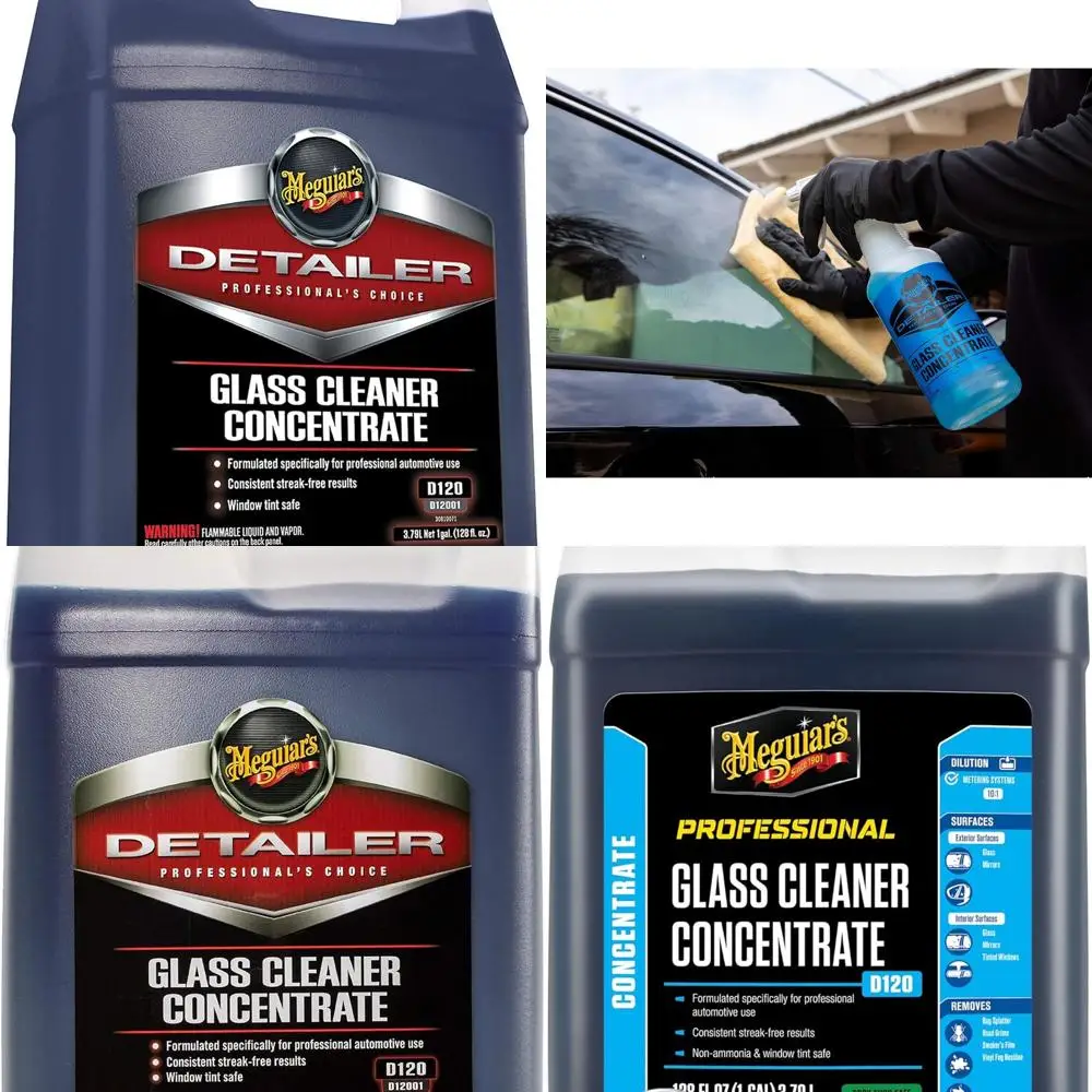

Professional Glass Cleaner Concentrate D12001 - Professional Strength Glass Cleaner for a Streak-Free Shine that's Residue-Free,