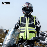 BSDDP Motorcycle Riding Vest Summer Breathable Safety Reflective Vest Outdoor Sports Vest Reflective Clothing Motorcycle Jacket