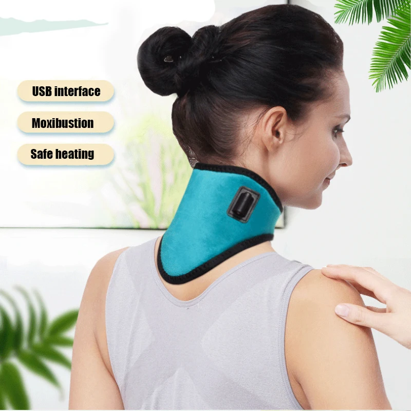 USB Three Temperature Adjustable Electric Heating Compress Neck Protection Massage Moxibustion And Hot Compress Mugwort Massager