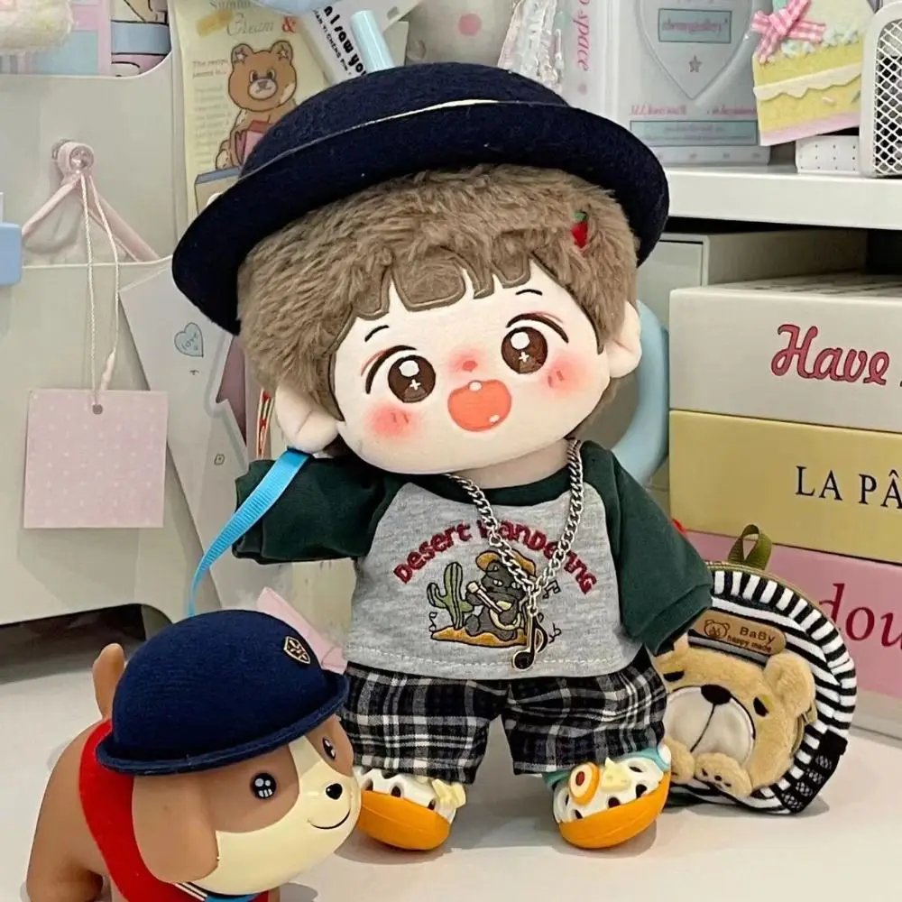 Cute Costume Change Game 20CM Cotton Clothes with Lovely T-shirt Shorts Set Dress up DIY Accessories Dolls Accessories