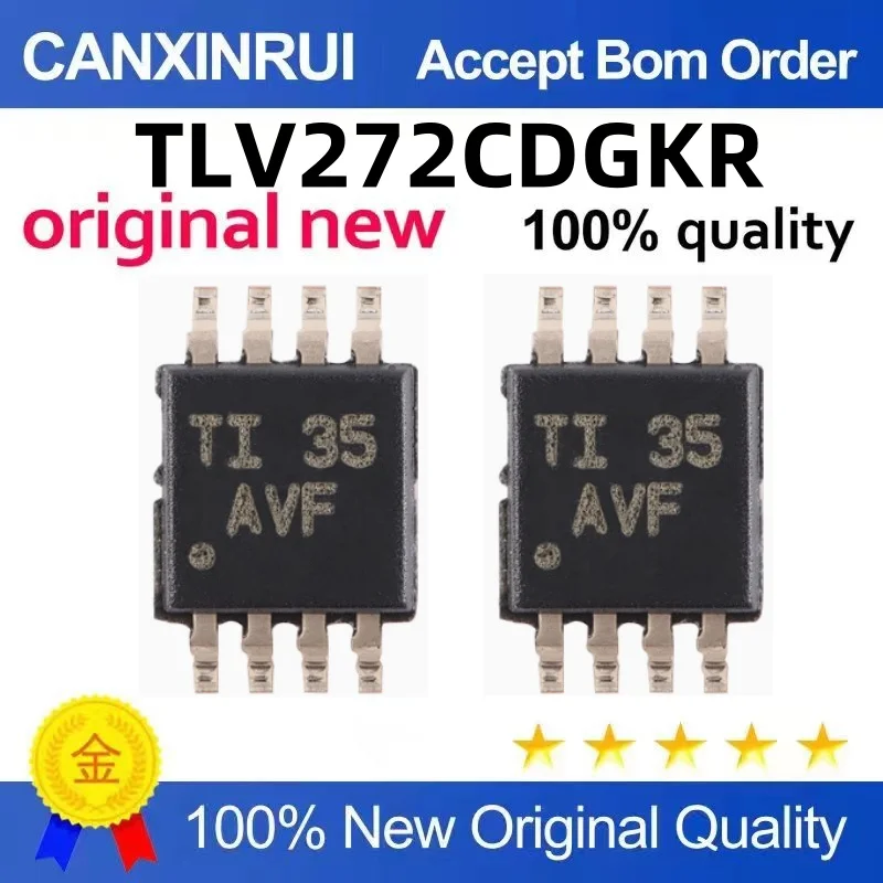 （10 pieces）TLV272CDGKR TLV272 AVF MSOP-8 Operational Amplifier Chip Available in Stock