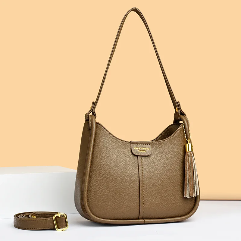 

PU Leather Crossbody Bag New Luxury Tassel Handbags ladies Bags Designer Shoulder Messenger Bags for Women Sac A Main