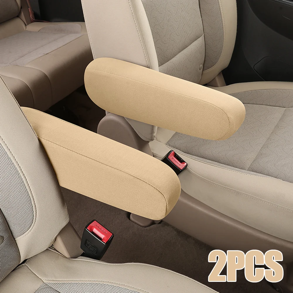 2x Car Seat Armrest Cover Auto Armrests Dust-proof Hand Armrest Protector Elastic Cloth Covers for Seats Car Interior Decor