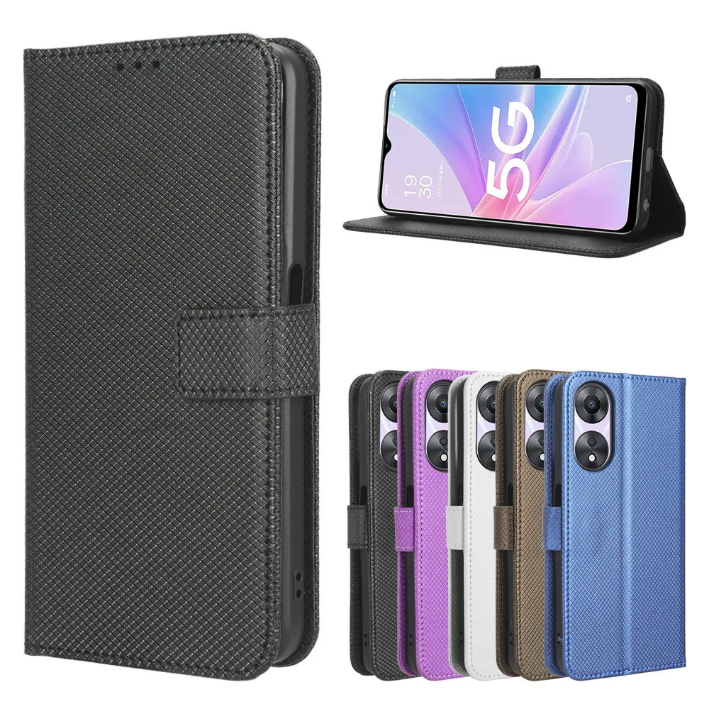 Leather Case Protect Cover For OPPO A18 4G Flip Stand Cover For OPPOA18 A18 Wallet Card Stand Phone Coque