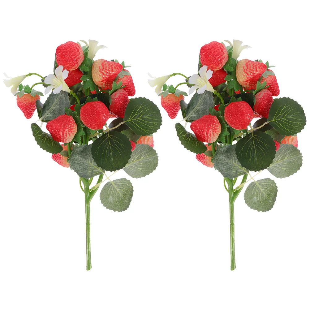 

Simulation Strawberry Bouquet Artificial Fruit That Look Real Fake Decoration Realistic Fruits for