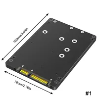 Solid State SSD To SATA External Disk Box Hard Disk Case M.2-mSATA To SATA 2-IN-1 Conversion Board External Box Harddisk Boxs