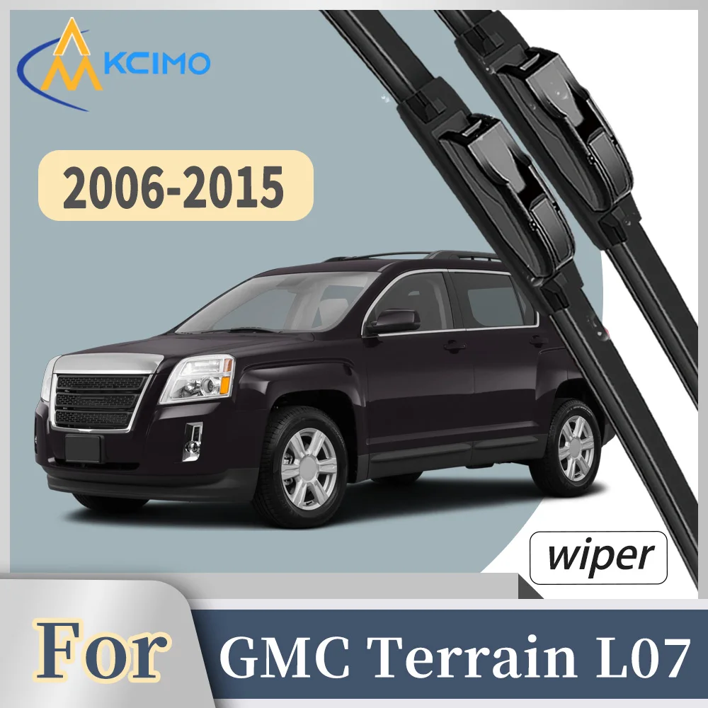 

Premium Rubber Front Windscreen Wiper Blades For GMC Terrain L07 CG 2006-2015 Quiet Smooth Wiping Waterproof Windshield Kit 2Pcs