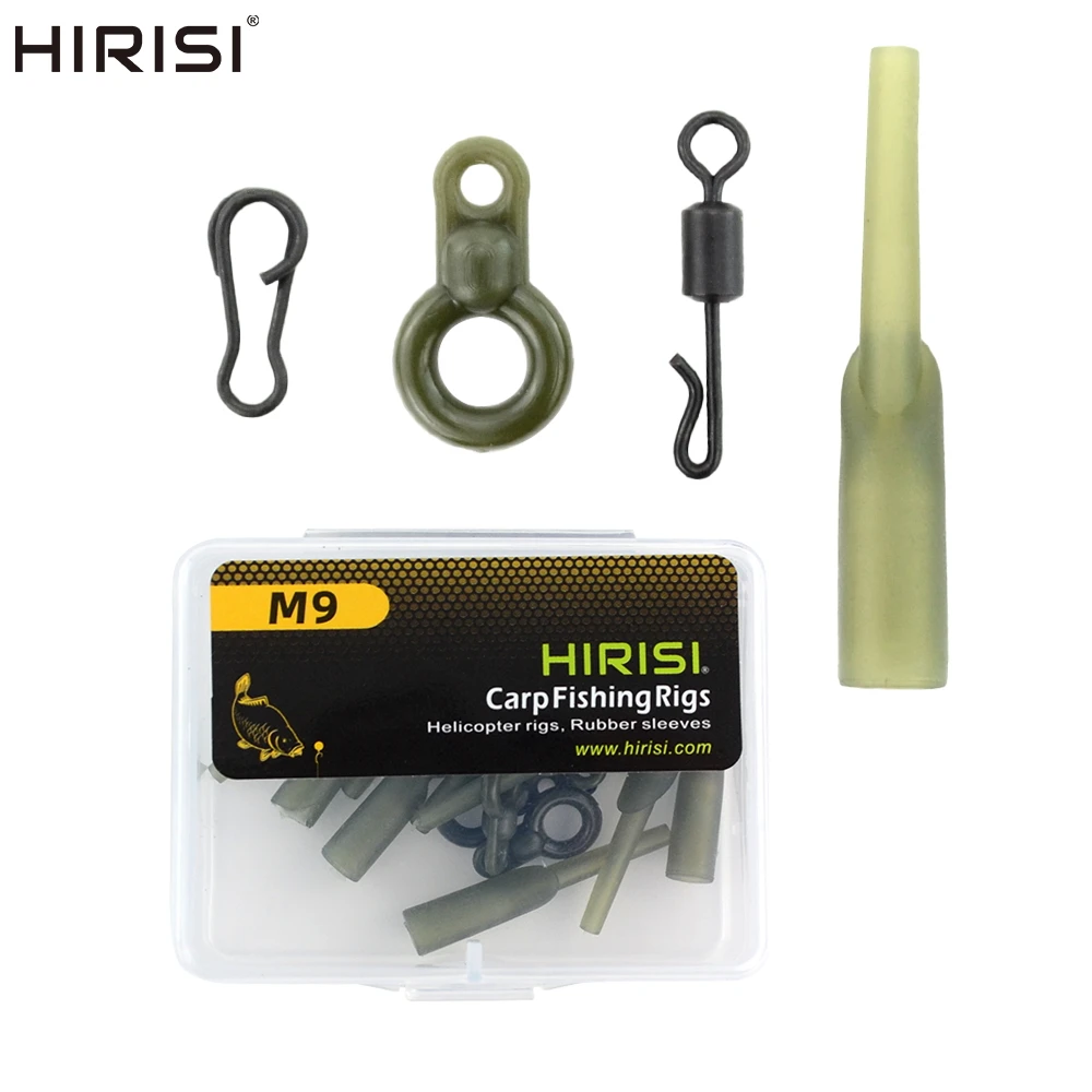 Резиновые лески Hirisi, быстроразъемные защелкивающиеся соединители для ловли карпа, 40 шт., брендовые аксессуары M9