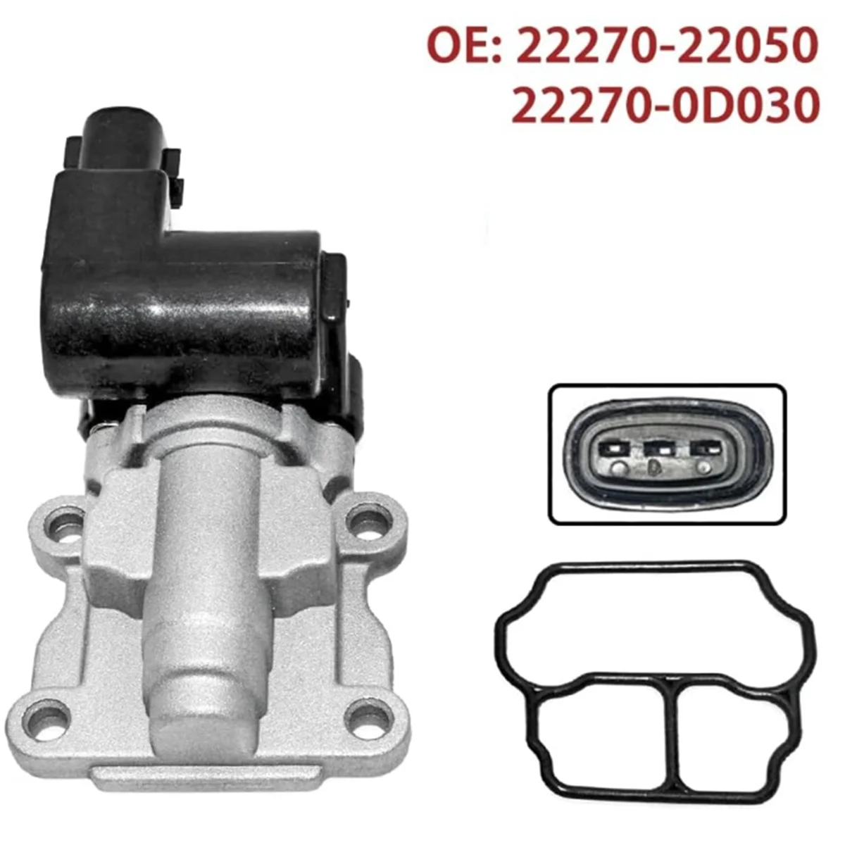 22270-22050 22270-0D030 Idle Air Control Valve IAC for Chevrolet Prizm Toyota Corolla 1998-2002 222700D030 2227022050