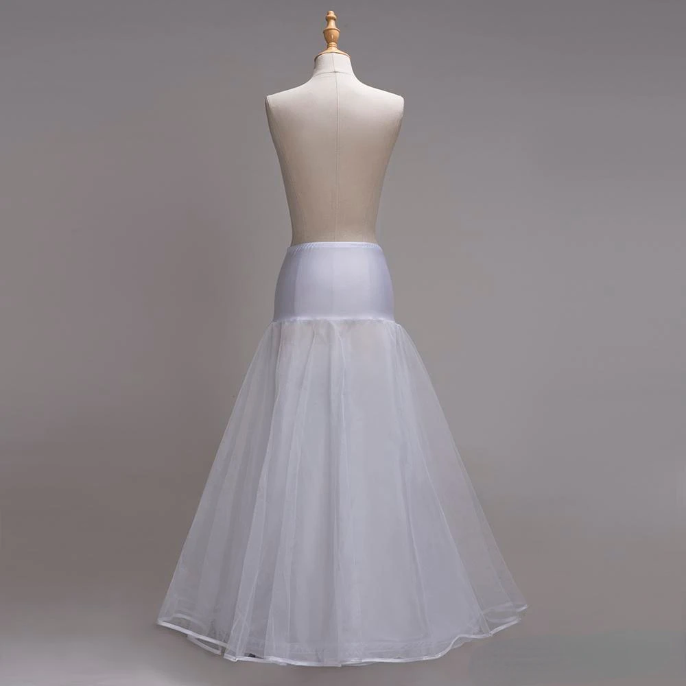 1 Lingkaran A Line Satu Tulle Putih Satin Edge Pernikahan Rok Pernikahan Aksesoris Crinoline Rok Pernikahan Rok CPA1338