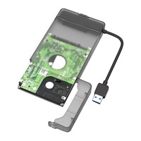 Maiwo K104 USB 3.0 To SATA 3.0 HDD Hard Drive Enclosure SSD Tool Enclosure Support 2.5 Inch (Black)