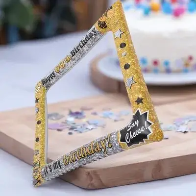 PVC Inflatable Photo Frame Creative Balloon Pattern Birthday Party Selfie Frame Photo Prop Party Decor Supplies