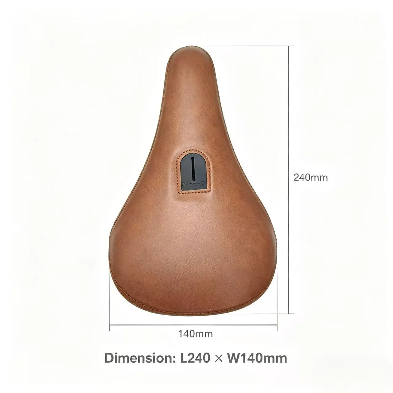 BMX Pivotal Saddle Retro Brown PU Leather Bicycle Seat Pivotal Structure Precision Stitching Freestyle Bike Saddle Cycling Parts