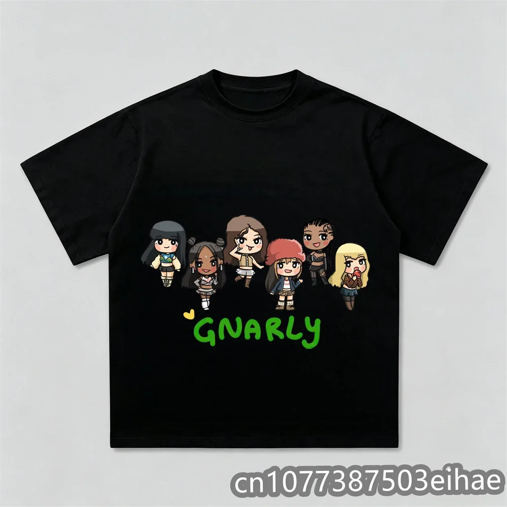 KATSEYE Gnarly Women's men's kids Summer Short Sleeve Fashion Print Graphic Tee Casual Stylish Top for Ladies