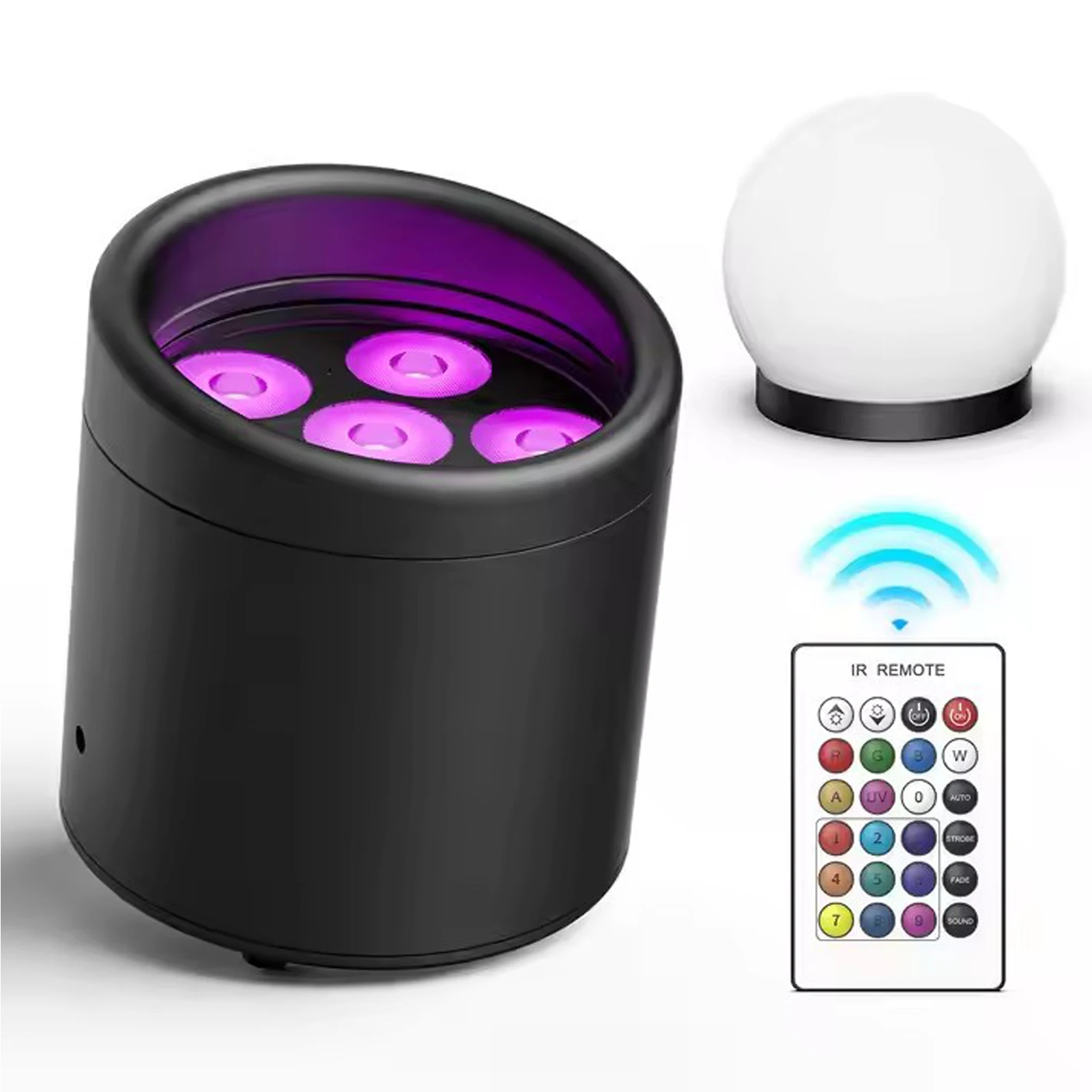New IP65 LED Battery Par Light 6IN1 Effect Outdoor Waterproof Stage Light DMX Remote Control Camping Garden Wedding Dyeing Light