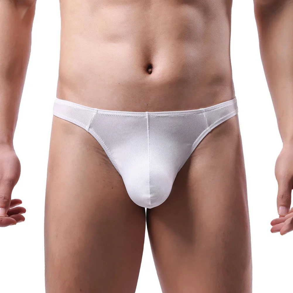 

Mens Sexy Lingerie Low Rise Pouch Breathable G-String Thong Briefs Underwear Underpants Temptation Stretch Solid Male T-back