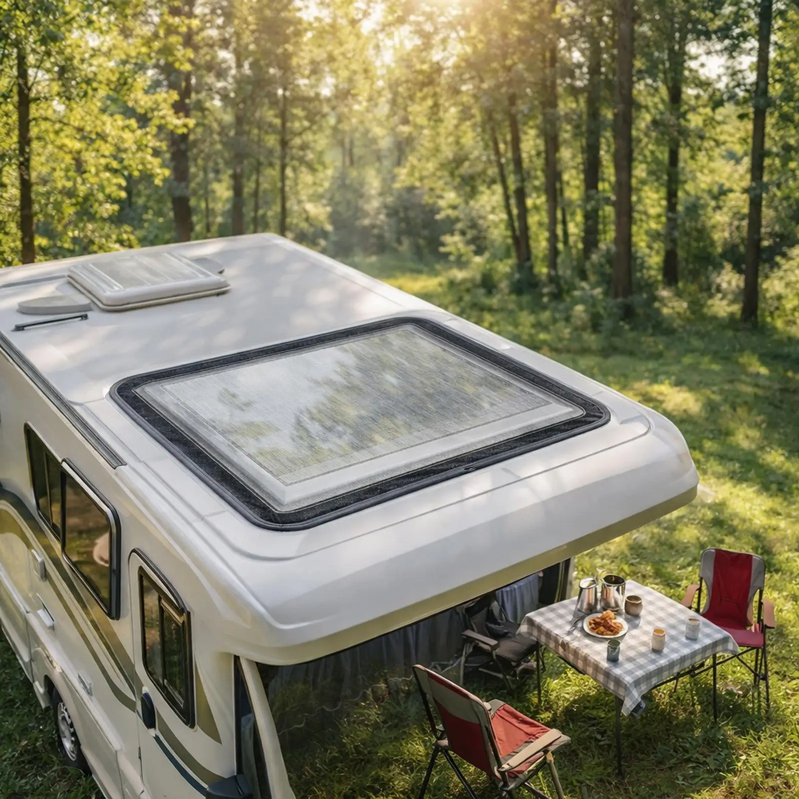 

RV Vent Bug Screens Easy Installation Automobile Accessories Sun Protection Heat Shield Breathable Skylight Cover for RV