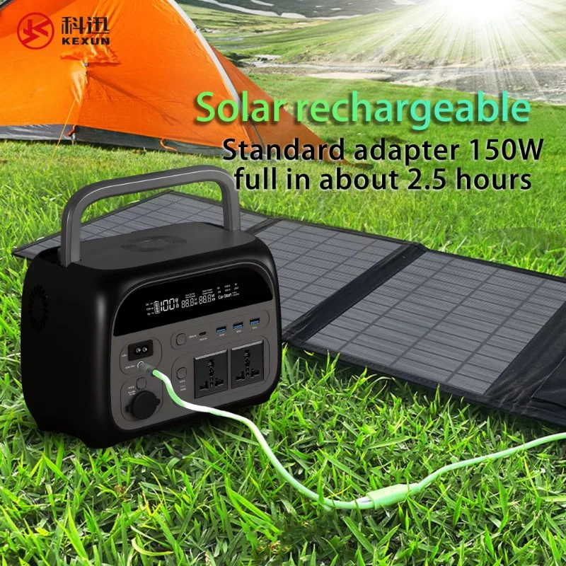 Large Capacity Outdoor Mobile Energy Storage Power Supply 400W 300W Portable Solar Power Station