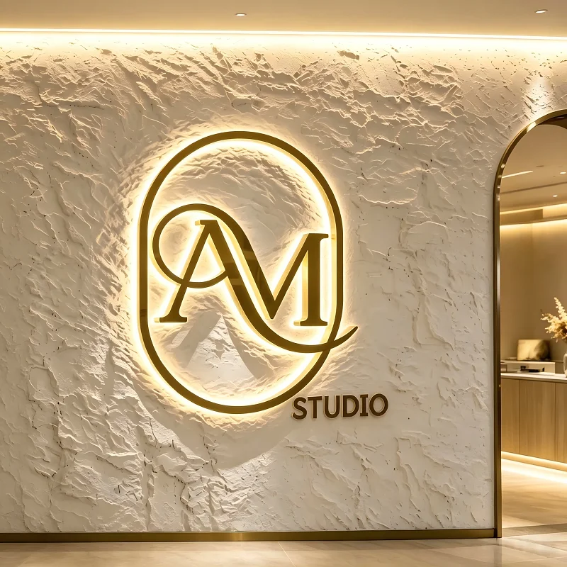 Custom Aesthetic Clinic LED Sign Luxury Illuminated Letters Personalized Logo Sign for Beauty Clinic Med Spa Storefront