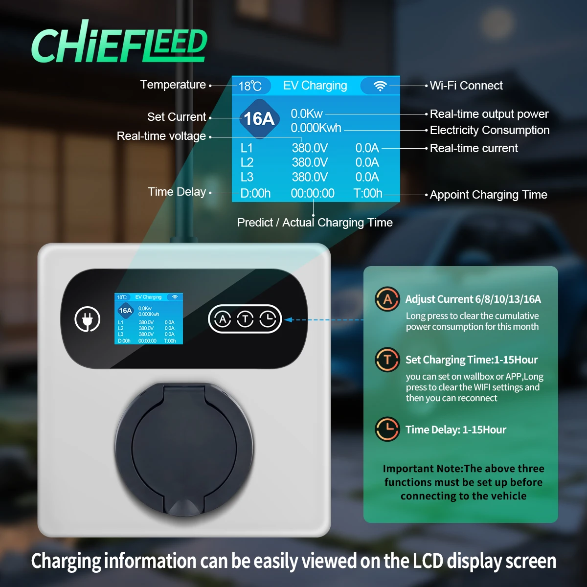 محطة شحن EV منزلية من Chiefleed 32A 7.2KW 22KW 16A 11KW Cee أحمر إلى نوع 2 شاحن مقبس أنثى مركبة كهربية سيارات هجينة