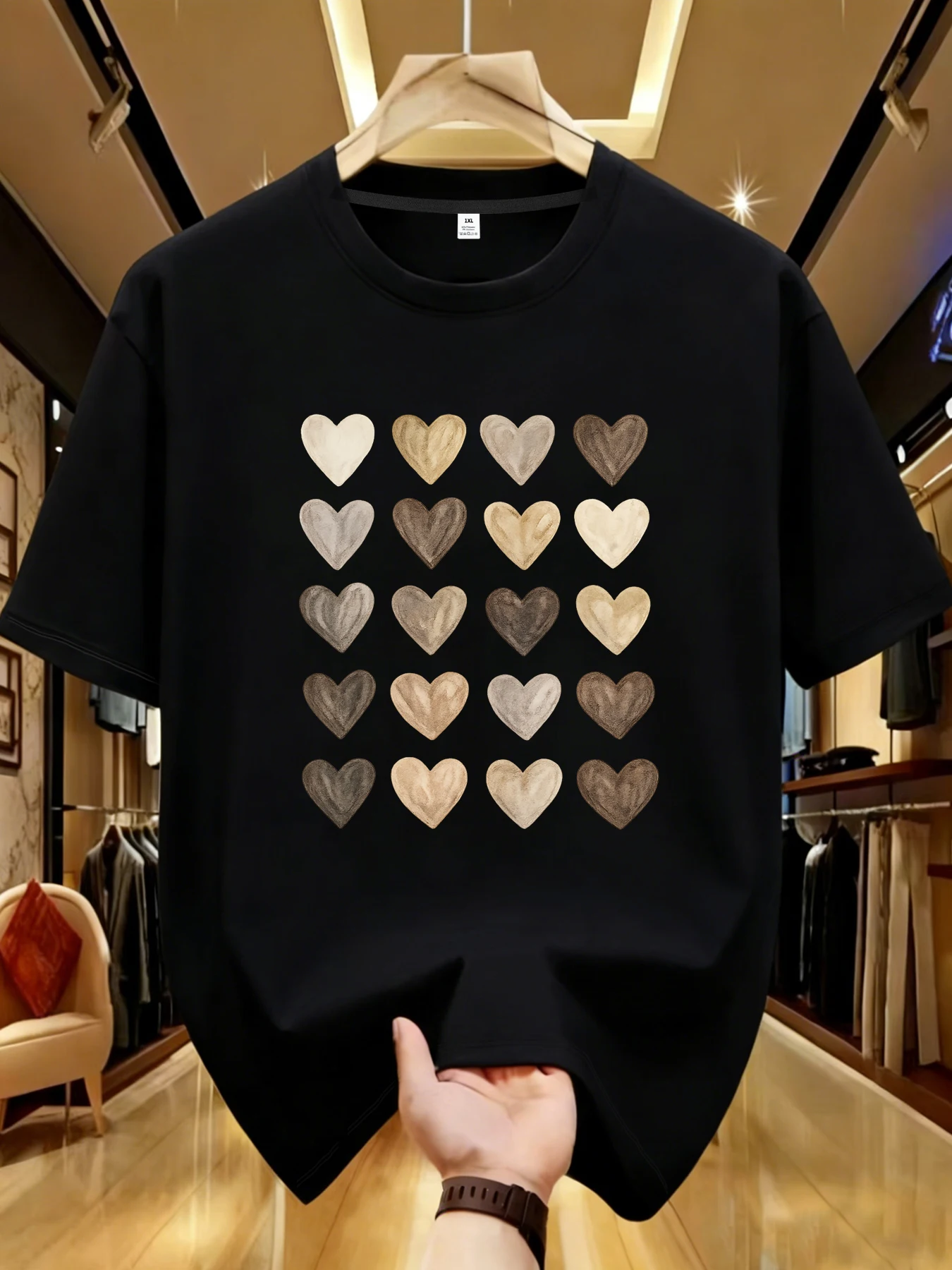 

【WDS01172】Creative printing plus size women's T-shirt summer casual street fashion women's Joker short sleeve T-shirt