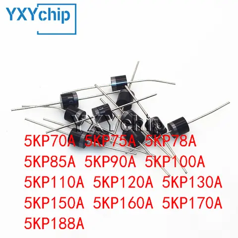 P-600 TVS 다이오드, 5KP70A 5KP75A 5KP78A 5KP85A 5KP90A 5KP100A 5KP110A 5KP120A 5KP130A 5KP150A 5KP160A 5KP170A 5KP188A, 10PCs/로트