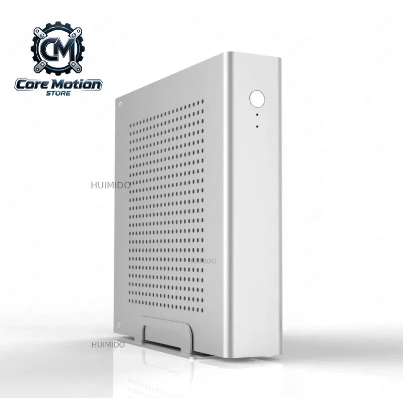 Mini All-Aluminum Small Chassis – ITX Case Supports Batch Semi/Full Height 17x17 Mainboard with DC Power Supply