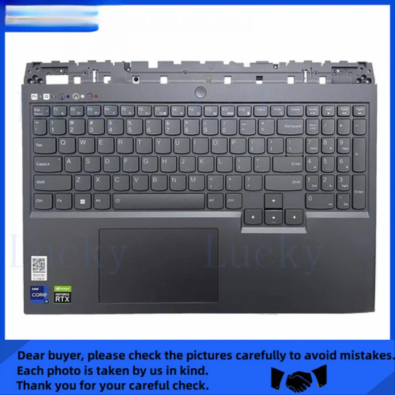 

f New for Lenovo Legion 5 Pro 16ARH7H 5 Pro 16IAH7H Palmrest With Backlit Keyboard